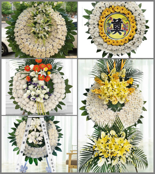 贵州六盘水六枝特区龙河镇营盘村花圈速递